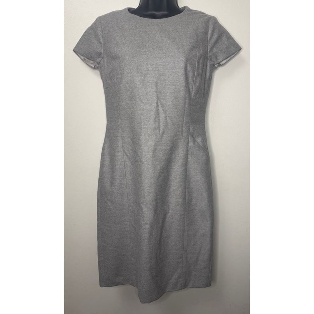 Women's Brooks Brothers 100% New Zealand Merino Wool Dress Size 2 Gray